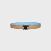 Triomphe-Schnalle aus Metall & wendbares Band 25 mm aus Taurillon Triomphe-Schnalle aus Metall & wendbares Band 25 mm aus Taurillon