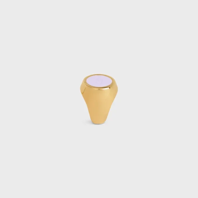 Triomphe-Siegelring aus Lack und Messing mit Goldfinish Triomphe-Siegelring aus Lack und Messing mit Goldfinish