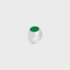 Triomphe-Siegelring aus Lack und Messing mit Rhodium-Finish Triomphe-Siegelring aus Lack und Messing mit Rhodium-Finish