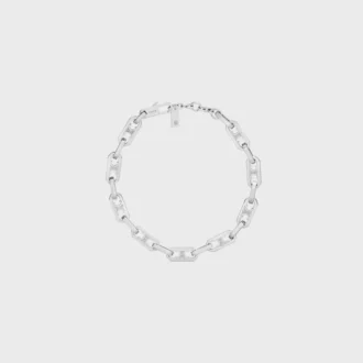 Triomphe Small Octagon Armband aus Messing mit Rhodium-Finish