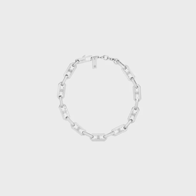 Triomphe Small Octagon Armband aus Messing mit Rhodium-Finish Triomphe Small Octagon Armband aus Messing mit Rhodium-Finish