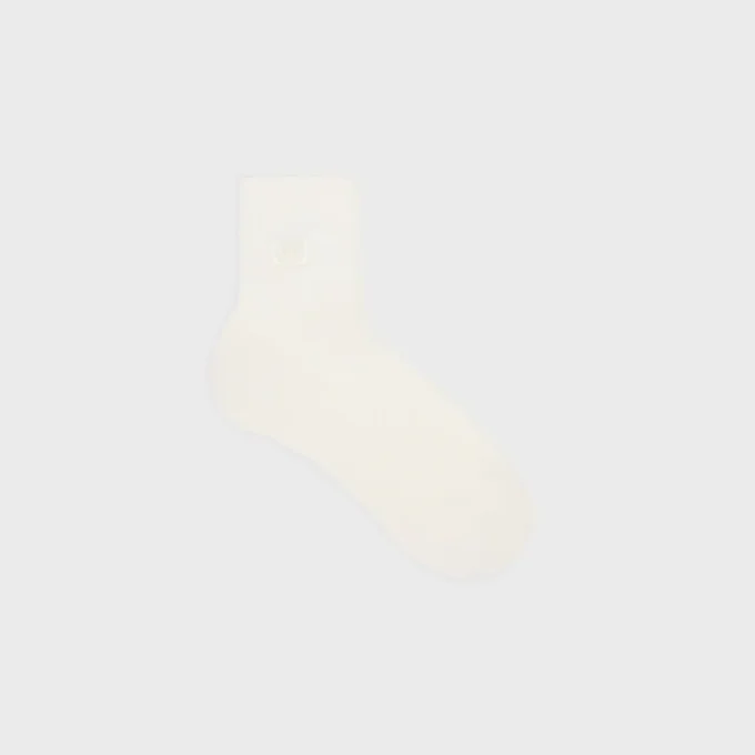 Triomphe-Socken aus gerippter Baumwolle