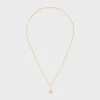 Triomphe Solitaire Sparkle Halskette aus Strass und Messing mit Goldfinish Triomphe Solitaire Sparkle Halskette aus Strass und Messing mit Goldfinish