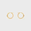 Triomphe Sparkle Hoops aus Strass und Messing mit Goldfinish Triomphe Sparkle Hoops aus Strass und Messing mit Goldfinish