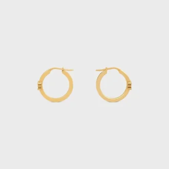Triomphe Sparkle Hoops aus Strass und Messing mit Goldfinish