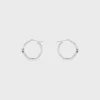 Triomphe Sparkle Hoops aus Strass und Messing mit Rhodium-Finish Triomphe Sparkle Hoops aus Strass und Messing mit Rhodium-Finish