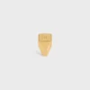 Triomphe Square Siegelring aus Messing mit Goldfinish Triomphe Square Siegelring aus Messing mit Goldfinish