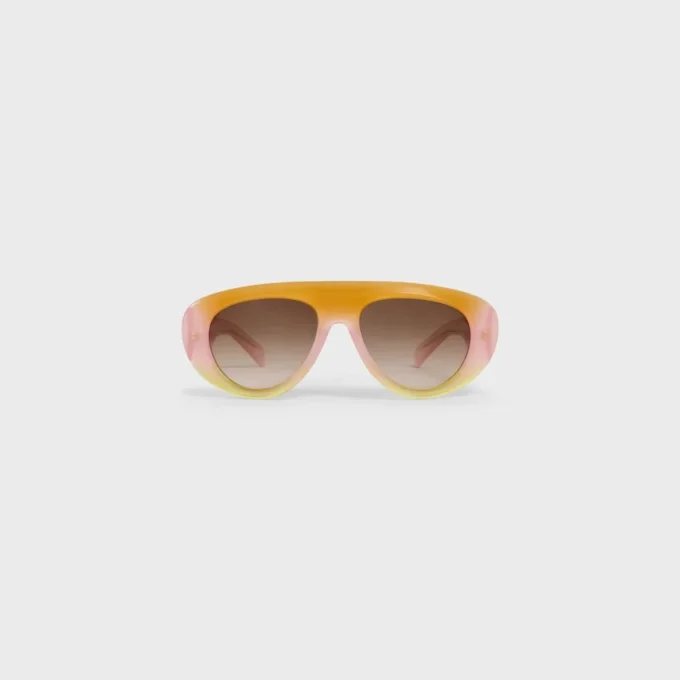 Triomphe Stamp 01 Sonnenbrille aus Acetat Triomphe Stamp 01 Sonnenbrille aus Acetat