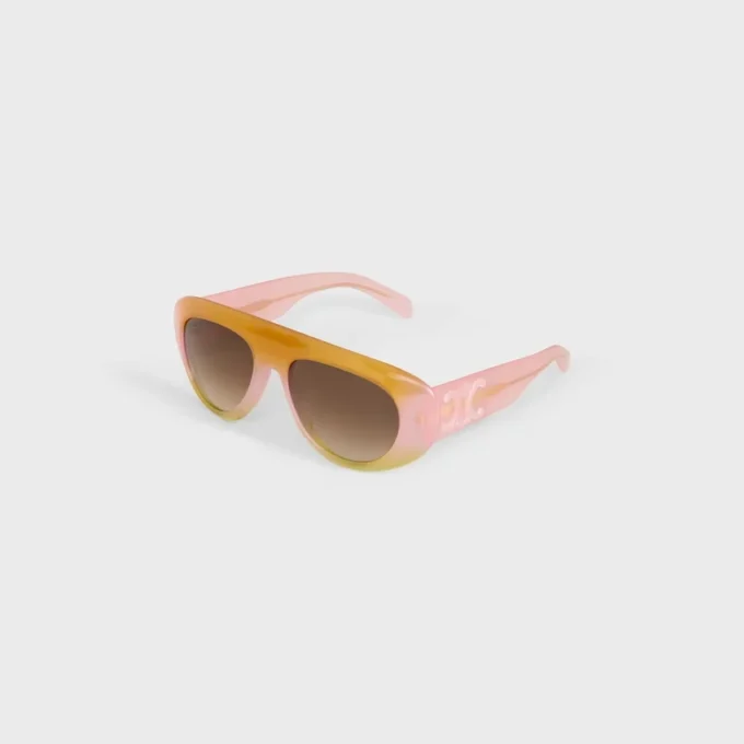 Triomphe Stamp 01 Sonnenbrille aus Acetat Triomphe Stamp 01 Sonnenbrille aus Acetat