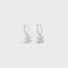 Triomphe-Strass-Ohrringe aus Messing mit Rhodium-Finish und Kristallen Triomphe-Strass-Ohrringe aus Messing mit Rhodium-Finish und Kristallen