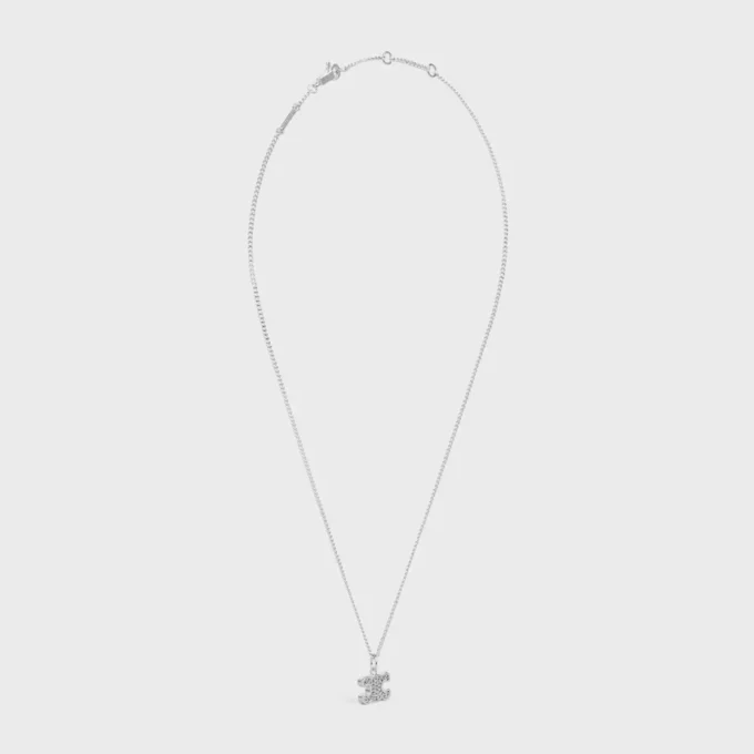 Triomphe-Strasskette aus Messing mit Rhodiumbeschichtung und Kristallen Triomphe-Strasskette aus Messing mit Rhodiumbeschichtung und Kristallen