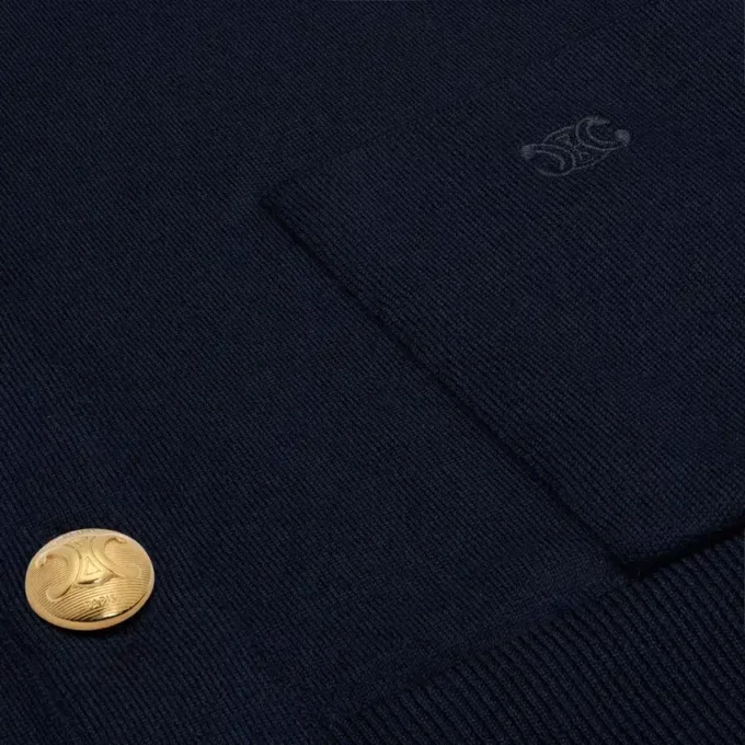 Triomphe-Strickjacke aus feiner Wolle