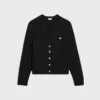 Triomphe-Strickjacke aus Kaschmir mit Zopfmuster