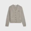 Triomphe-Strickjacke aus Kaschmir mit Zopfmuster