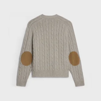 Triomphe-Strickjacke aus Kaschmir mit Zopfmuster Triomphe-Strickjacke aus Kaschmir mit Zopfmuster