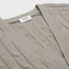Triomphe-Strickjacke aus Kaschmir mit Zopfmuster