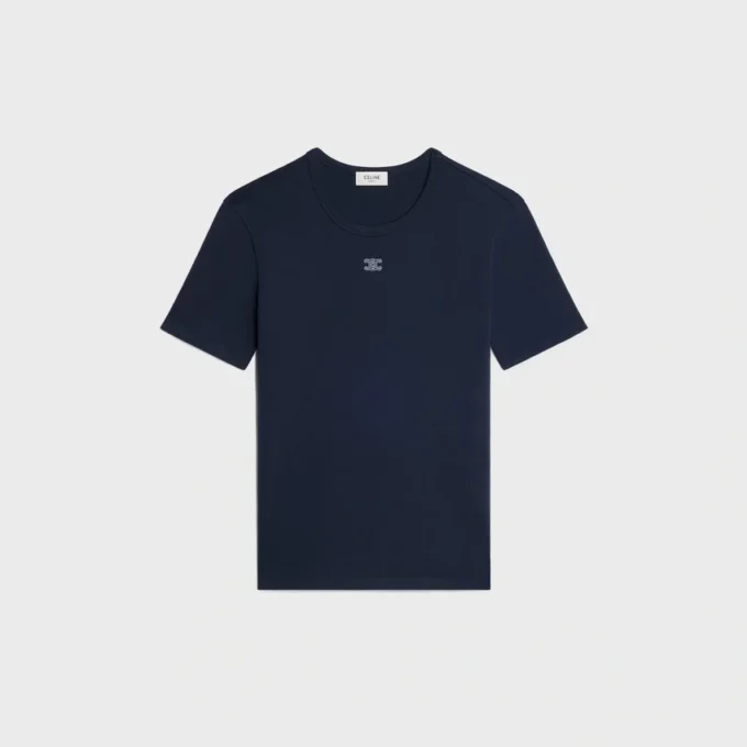 Triomphe T-Shirt aus geripptem Baumwolljersey