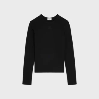 Triomphe T-Shirt aus geripptem Baumwolljersey