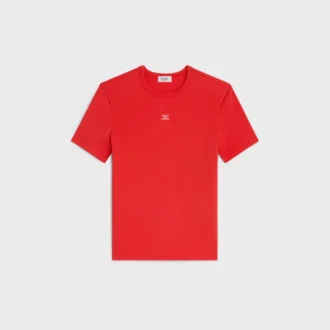 Triomphe T-Shirt aus geripptem Baumwolljersey