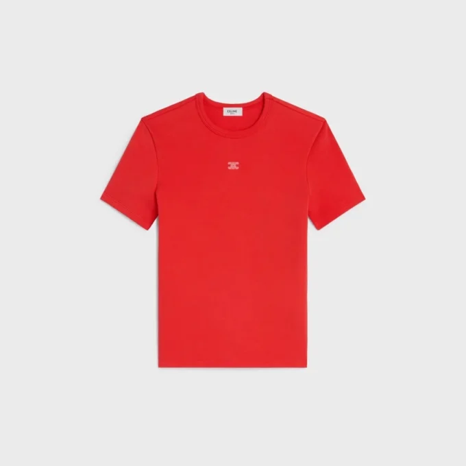 Triomphe T-Shirt aus geripptem Baumwolljersey