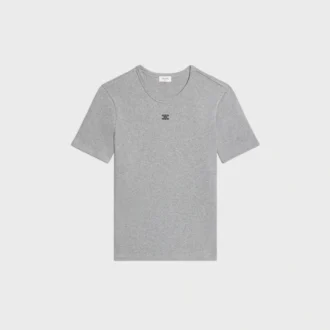 Triomphe T-Shirt aus geripptem Baumwolljersey