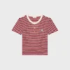 Triomphe T-Shirt aus gestreiftem Jersey Triomphe T-Shirt aus gestreiftem Jersey