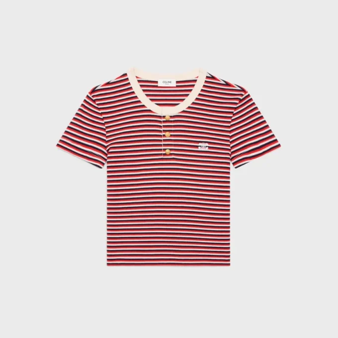 Triomphe T-Shirt aus gestreiftem Jersey Triomphe T-Shirt aus gestreiftem Jersey