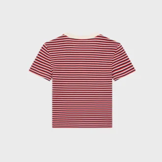 Triomphe T-Shirt aus gestreiftem Jersey