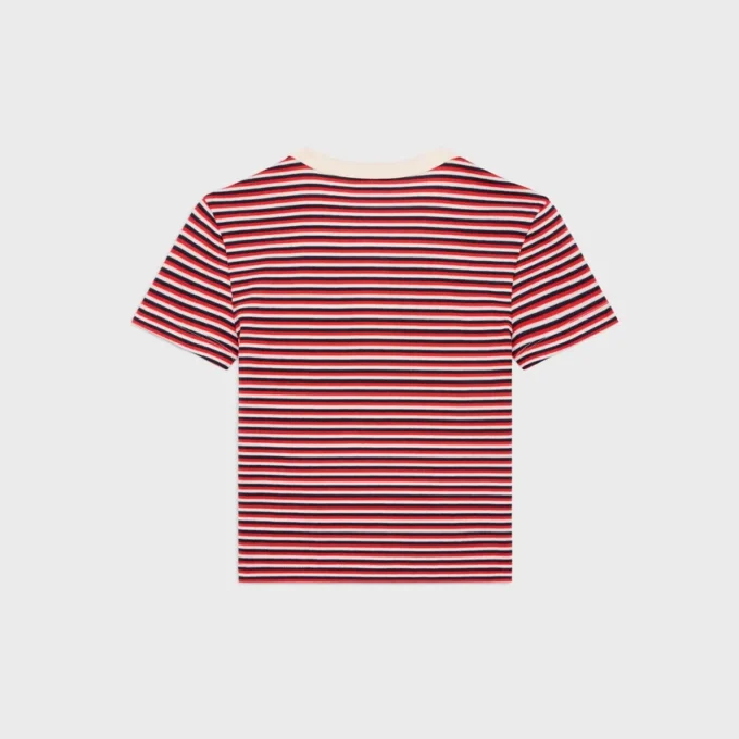 Triomphe T-Shirt aus gestreiftem Jersey Triomphe T-Shirt aus gestreiftem Jersey