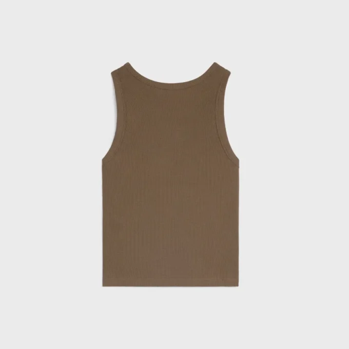 Triomphe Tanktop aus gerippter Baumwolle