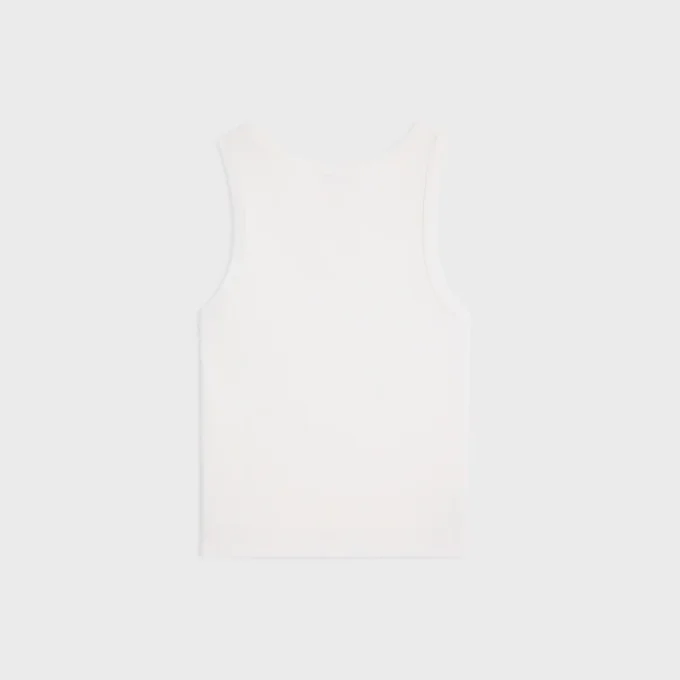 Triomphe Tanktop aus gerippter Baumwolle