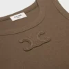 Triomphe Tanktop aus gerippter Baumwolle