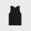 Triomphe Tanktop aus gerippter Baumwollseide