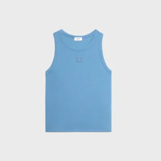 Triomphe Tanktop aus gerippter Baumwollseide Triomphe Tanktop aus gerippter Baumwollseide
