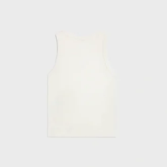 Triomphe Tanktop aus gerippter Baumwollseide