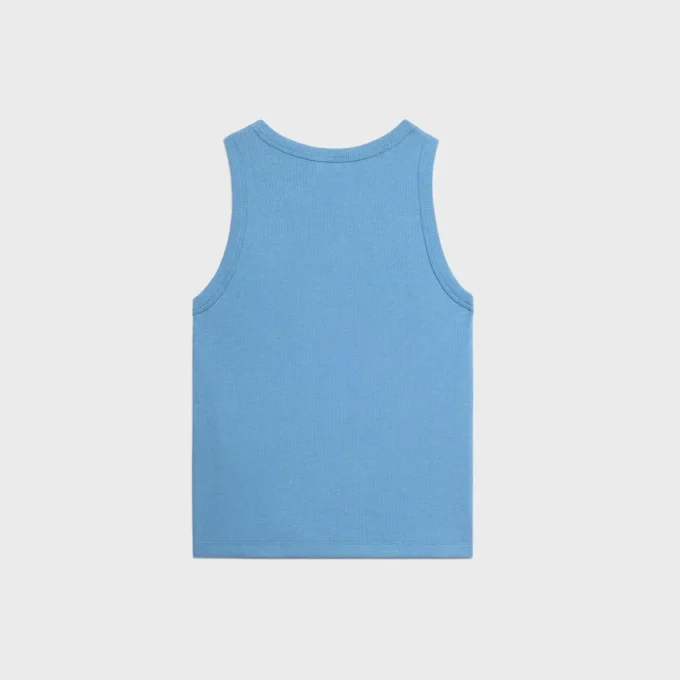 Triomphe Tanktop aus gerippter Baumwollseide Triomphe Tanktop aus gerippter Baumwollseide