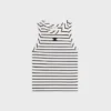 Triomphe Tanktop aus gestreiftem Seidenjersey