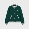 Triomphe Teddy-Jacke aus strukturierter Wolle
