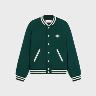 Triomphe Teddy-Jacke aus strukturierter Wolle