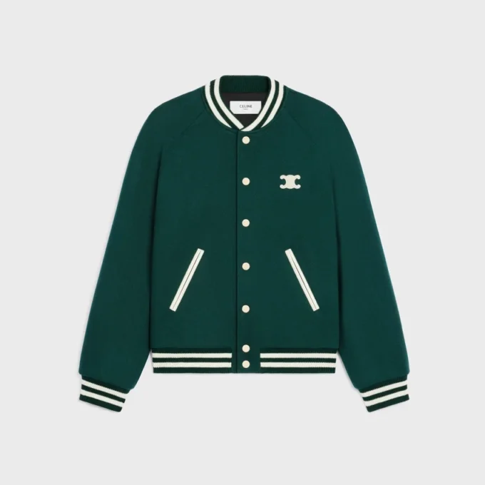 Triomphe Teddy-Jacke aus strukturierter Wolle