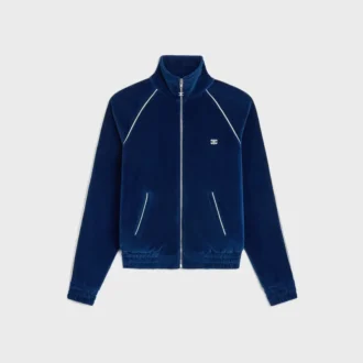 Triomphe-Trainingsjacke aus Samt-Jersey Triomphe-Trainingsjacke aus Samt-Jersey