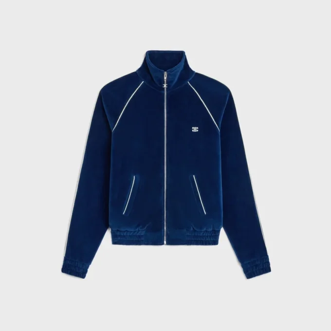 Triomphe-Trainingsjacke aus Samt-Jersey