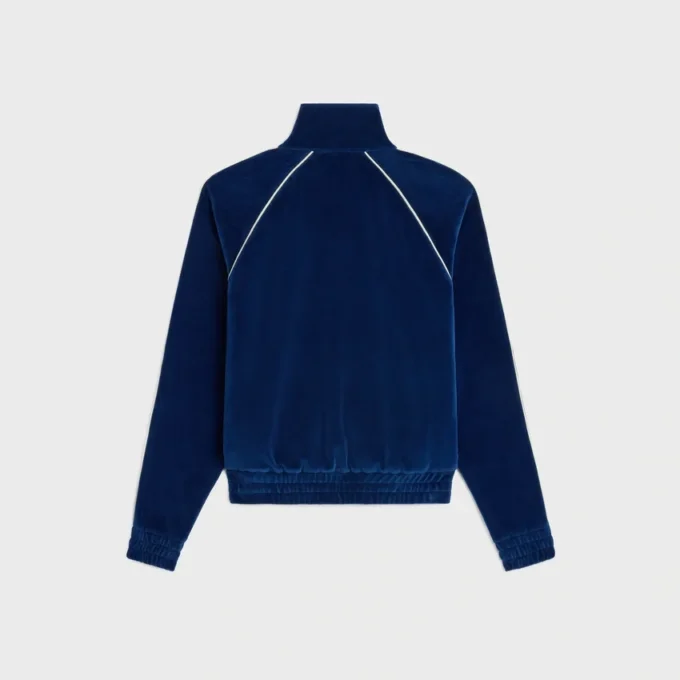 Triomphe-Trainingsjacke aus Samt-Jersey