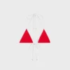 Triomphe Triangle Top aus mattem Jersey Triomphe Triangle Top aus mattem Jersey