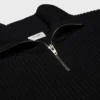 Trucker-Pullover aus gerippter Wolle Trucker-Pullover aus gerippter Wolle