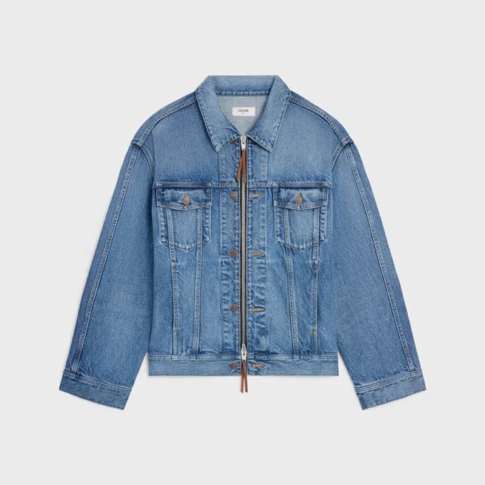 Truckerjacke aus Baumwoll-Denim