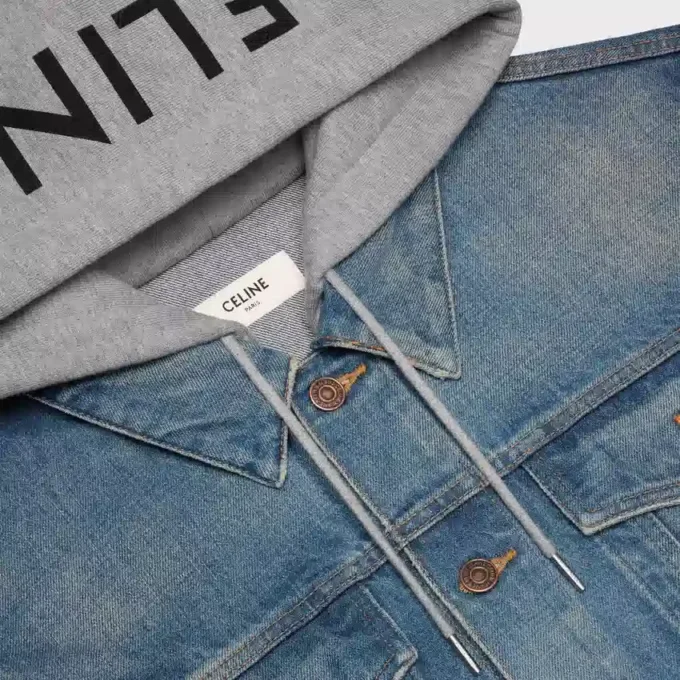 Truckerjacke aus Baumwoll-Denim Truckerjacke aus Baumwoll-Denim