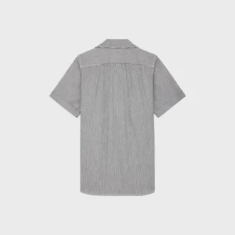 Tunika-Minikleid aus Baumwolle mit Hickory-Streifen