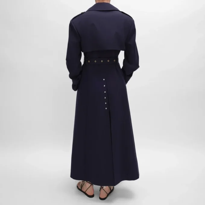 Tux-Trenchcoat aus Baumwoll- und Wollgabardine Tux-Trenchcoat aus Baumwoll- und Wollgabardine