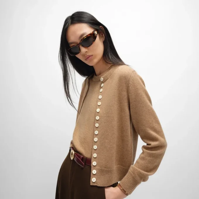 Twinset-Strickjacke aus Heritage-Kaschmir Twinset-Strickjacke aus Heritage-Kaschmir